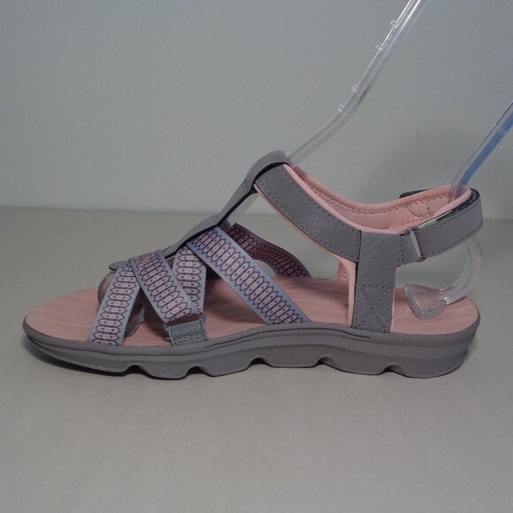 JSport by Jambu Size 6 M KAIA Grey / Pink Geometric Sandals New Women's Shoes - Picture 8 of 16